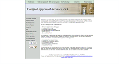 Desktop Screenshot of certifiedappraisalsvc.com
